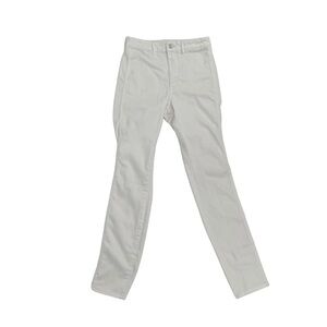 H&M &denim White High Waist Skinny Ankle Jeans Size 28 Women’s